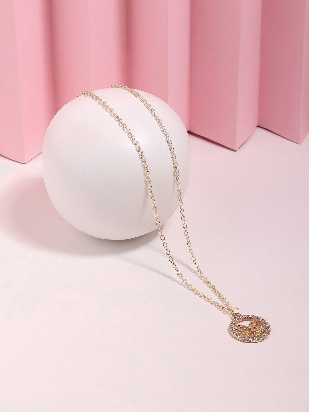 

AMI Gold-Plated Stone-Studded Chain
