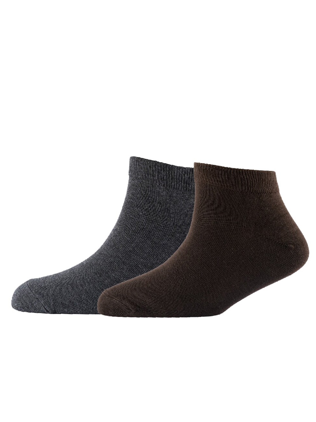 

Cotstyle Men Pack Of 2 Cotton Ankle Length Socks, Grey