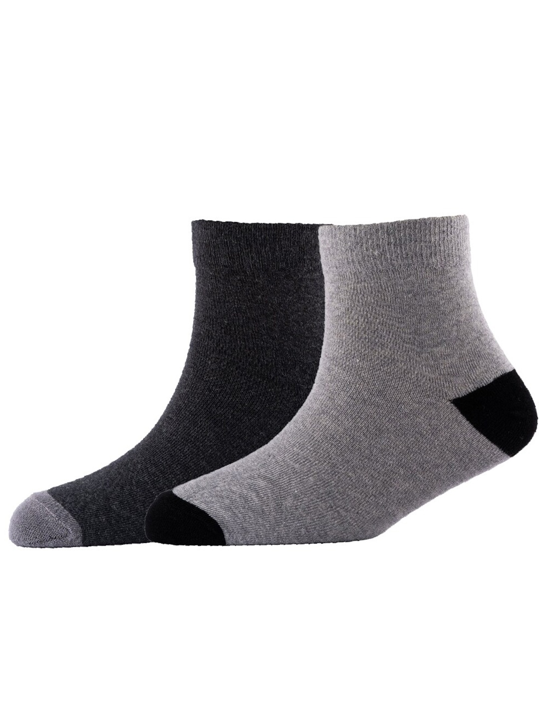 

Cotstyle Men Pack Of 2 Cotton Ankle Length Socks, Grey