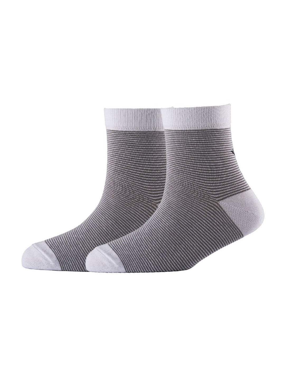 

Cotstyle Men Pack Of 2 Striped Cotton Ankle Length Socks, White