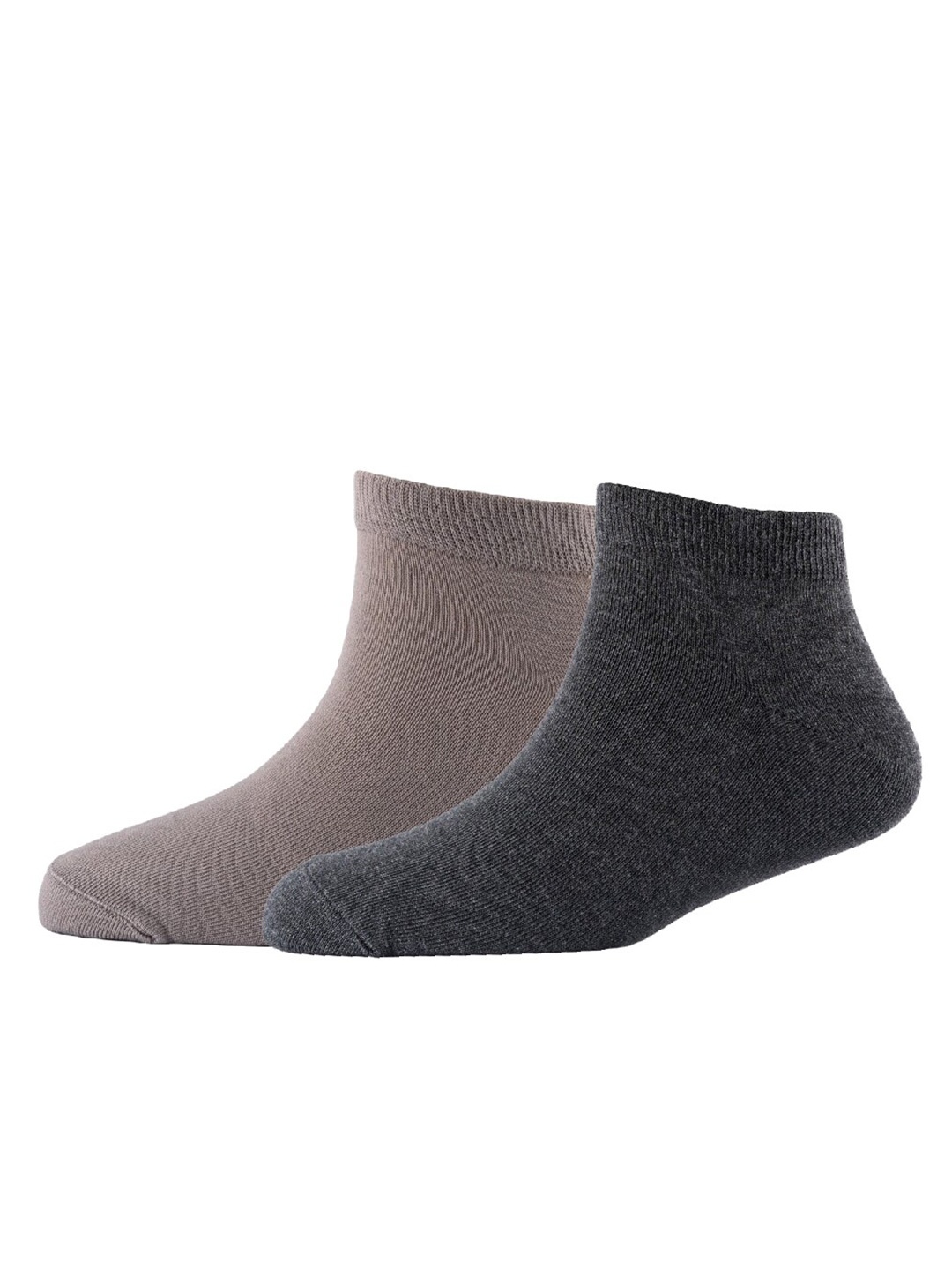 

Cotstyle Men Pack Of 2 Cotton Ankle Length Socks, Grey