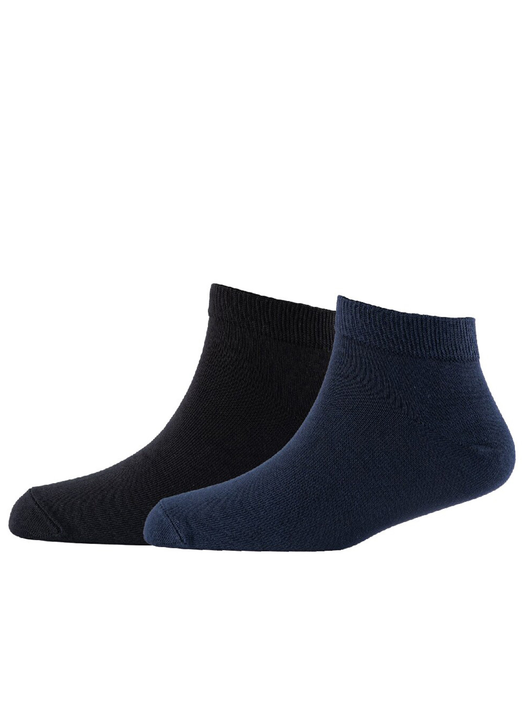 

Cotstyle Men Pack Of 2 Cotton Ankle Length Socks, Black