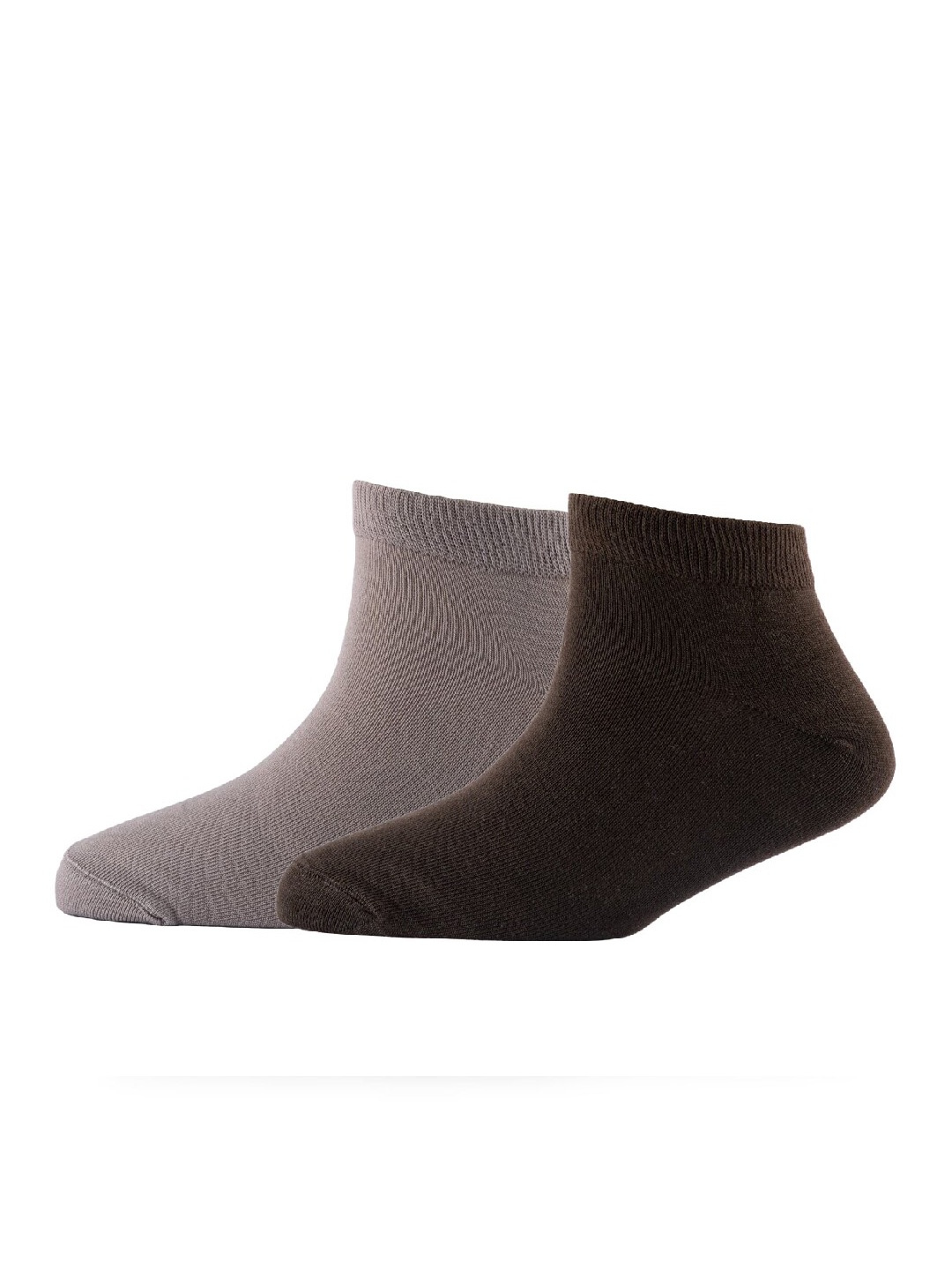 

Cotstyle Men Pack Of 2 Cotton Ankle Length Socks, Brown