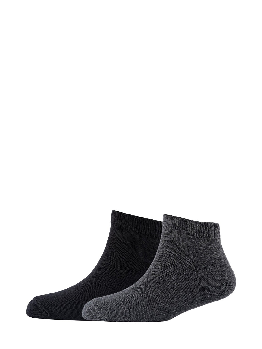 

Cotstyle Men Pack Of 2 Cotton Ankle Length Socks, Grey