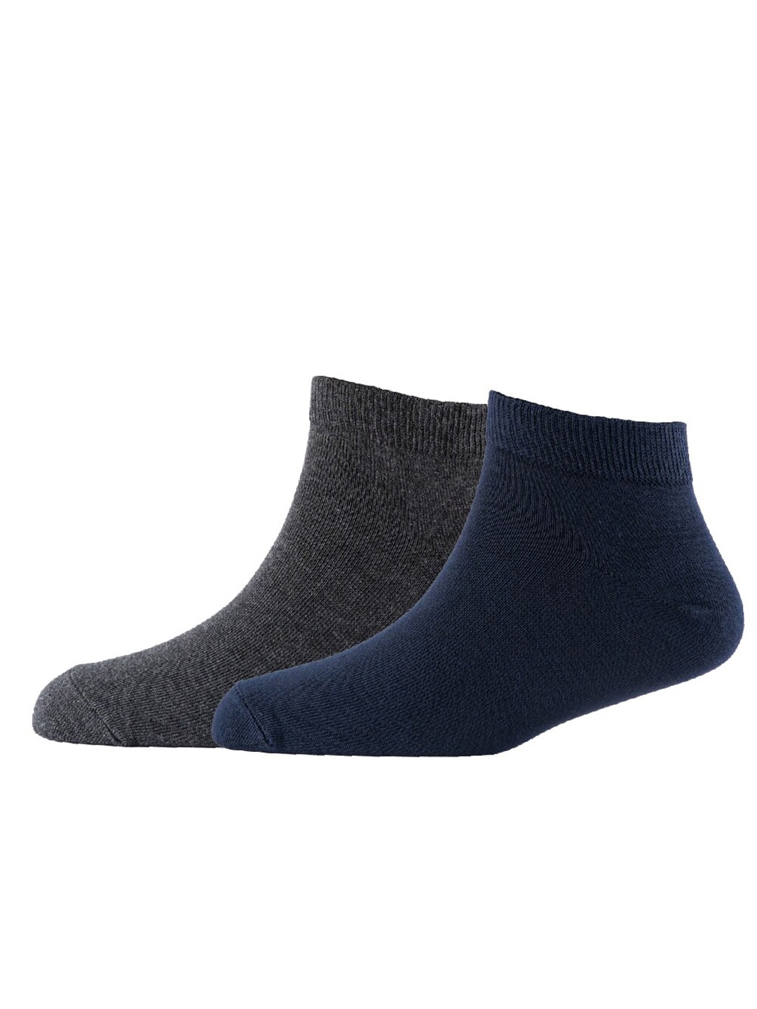 

Cotstyle Men Pack Of 2 Cotton Ankle Length Socks, Navy blue