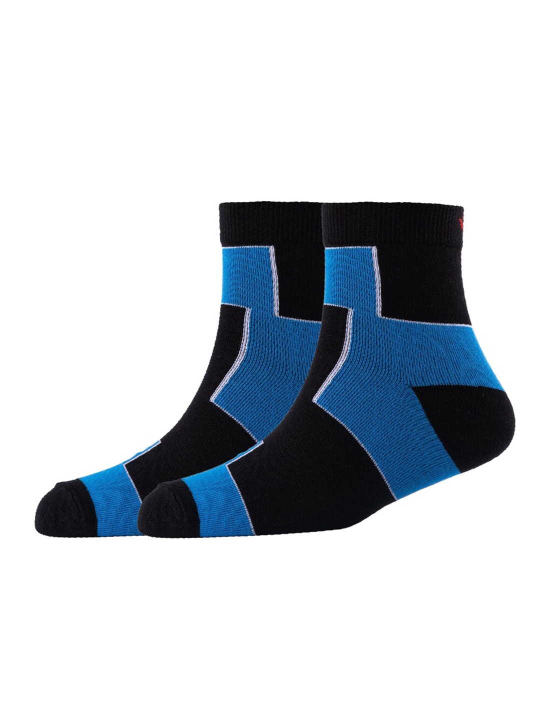

Cotstyle Men Pack Of 2 Patterned Cotton Ankle Length Socks, Black