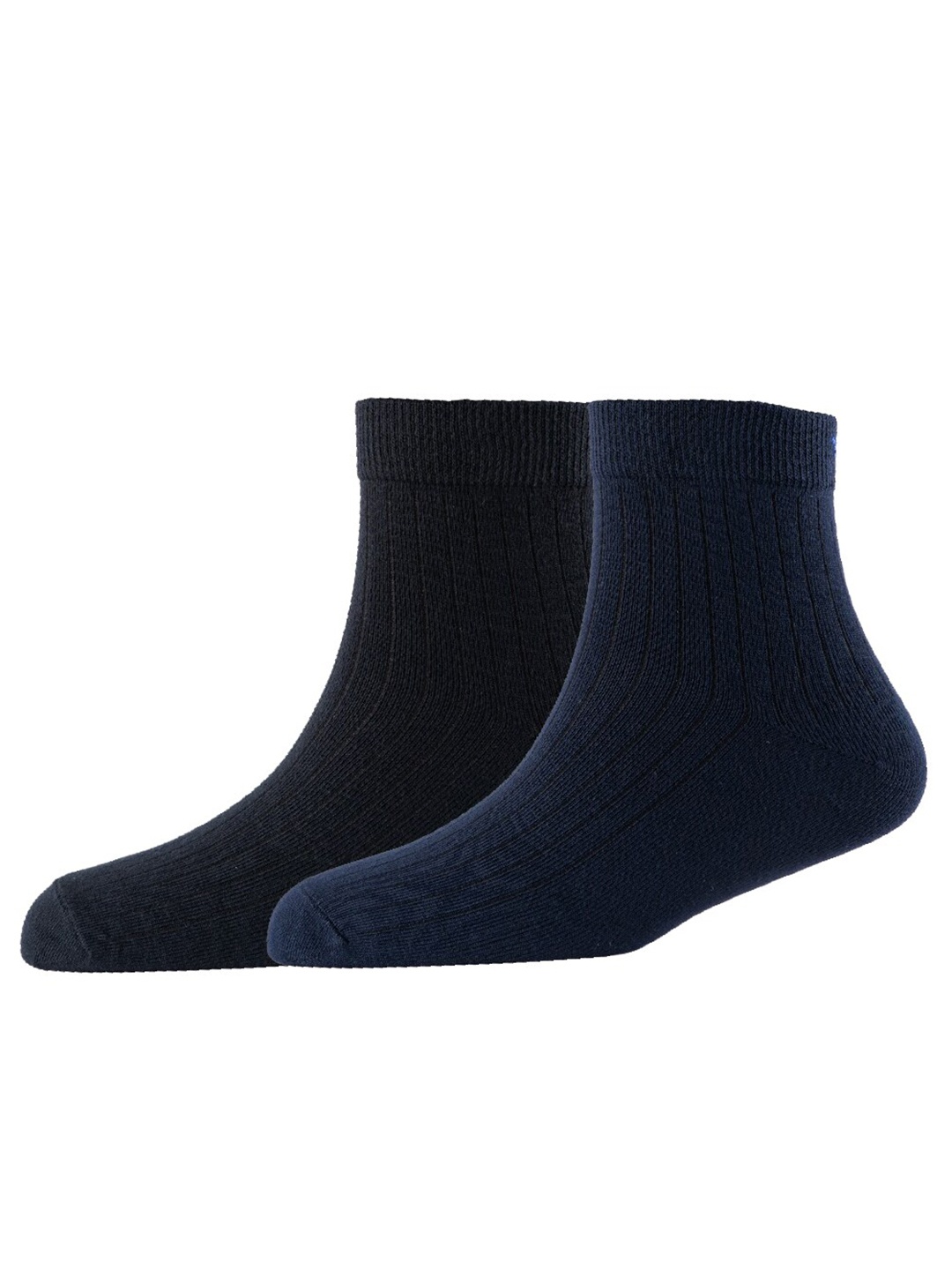 

Cotstyle Men Pack Of 2 Cotton Ankle Length Socks, Black