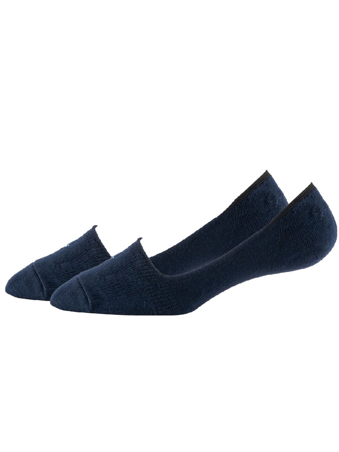 

Cotstyle Men Pack Of 2 Cotton Shoe Liner Socks, Navy blue