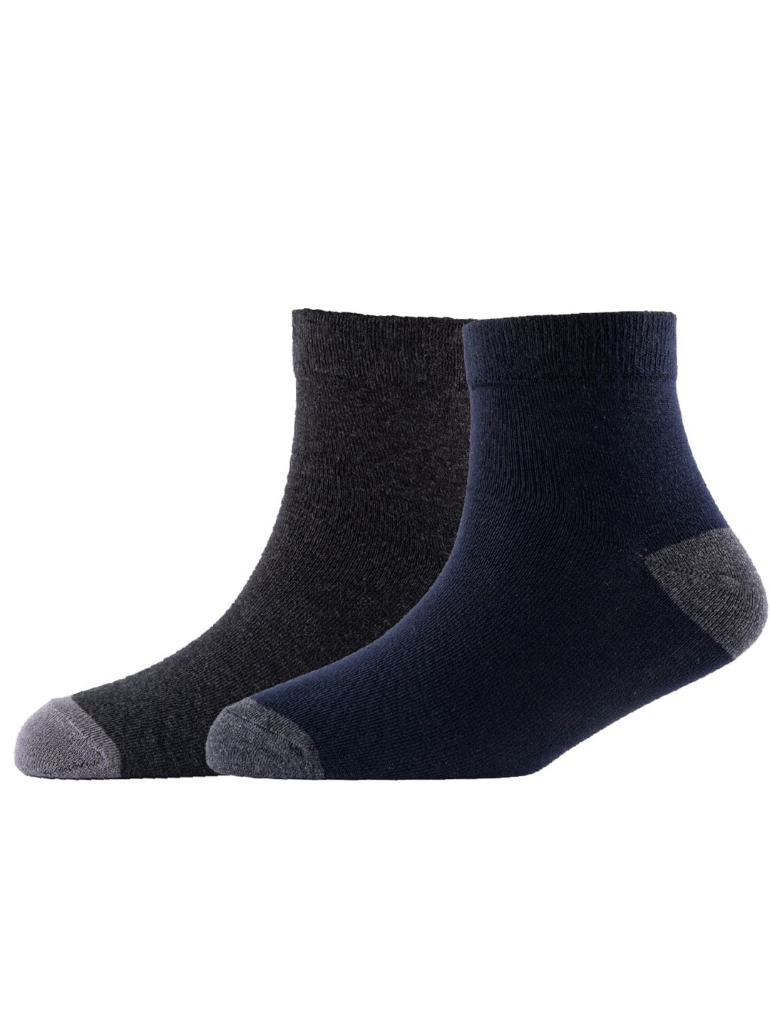 

Cotstyle Pack Of 2 Cotton Ankle Length Socks, Navy blue