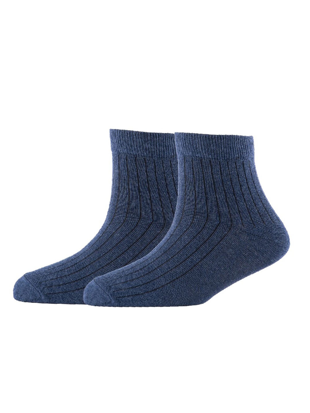 

Cotstyle Men Pack Of 2 Cotton Ankle Length Socks, Blue