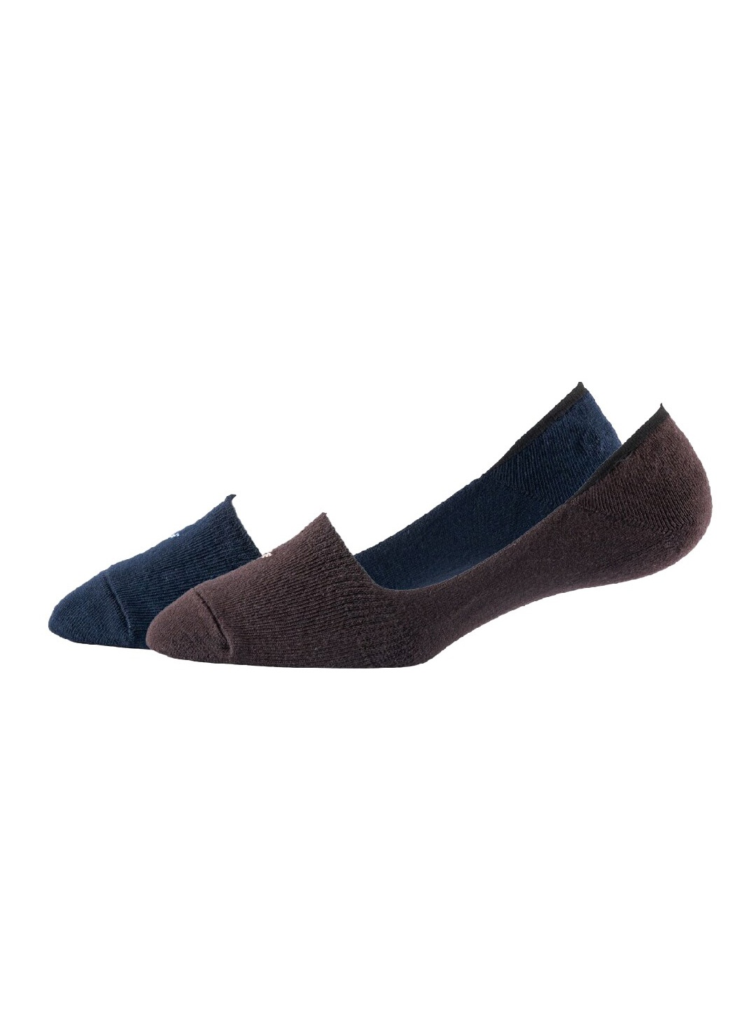 

Cotstyle Men Pack Of 2 Cotton Shoe Liner Socks, Navy blue