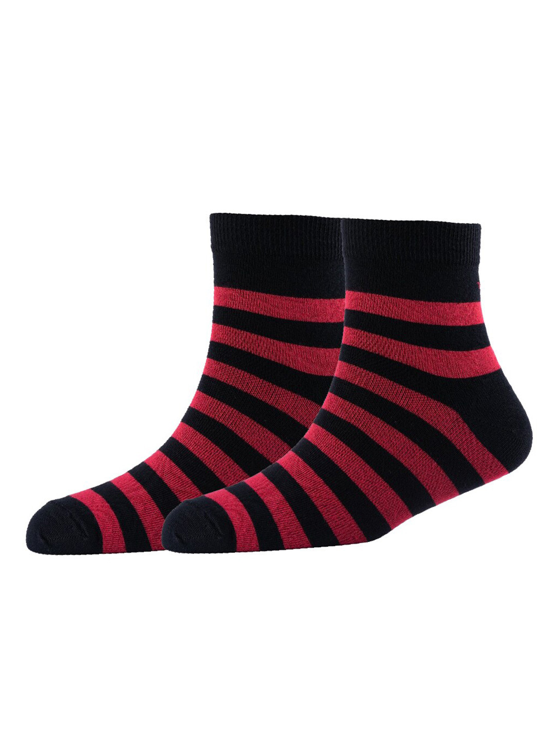 

Cotstyle Men Patterned Cotton Ankle Length Socks, Black