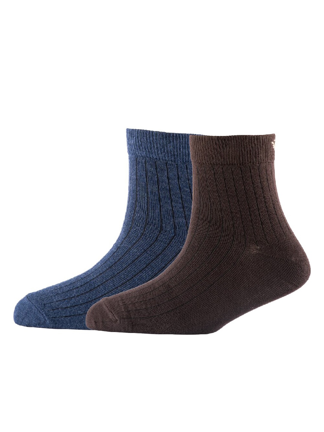 

Cotstyle Men Pack Of 2 Cotton Ankle Length Socks, Blue