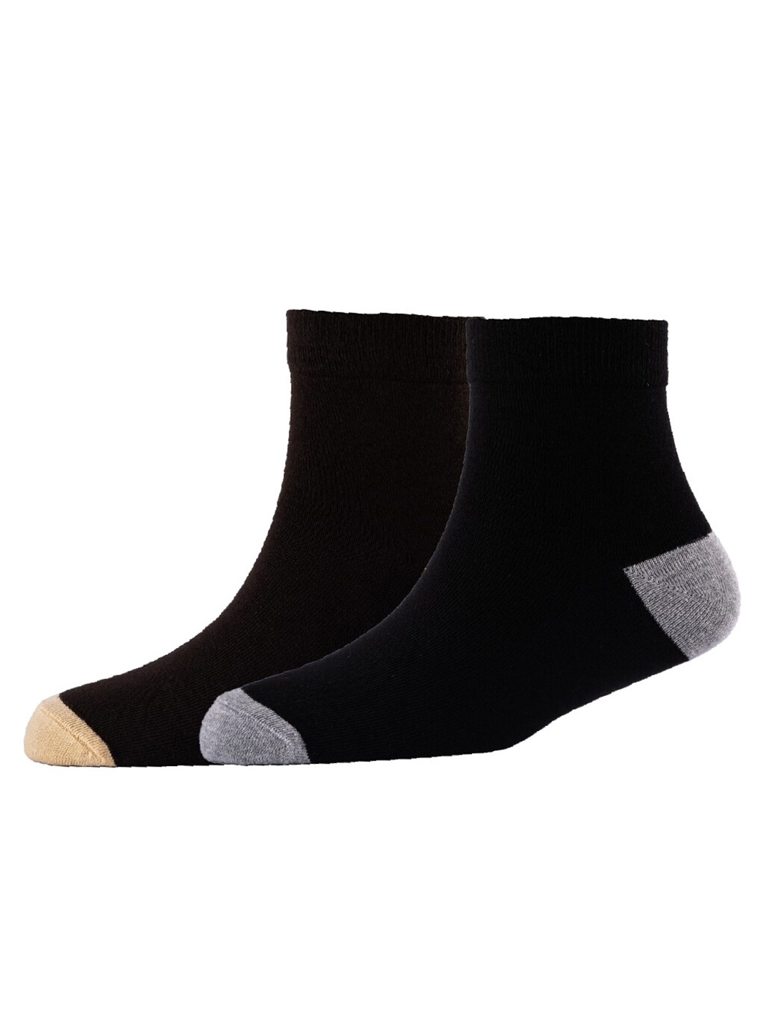 

Cotstyle Men Pack Of 2 Cotton Ankle Length Socks, Brown