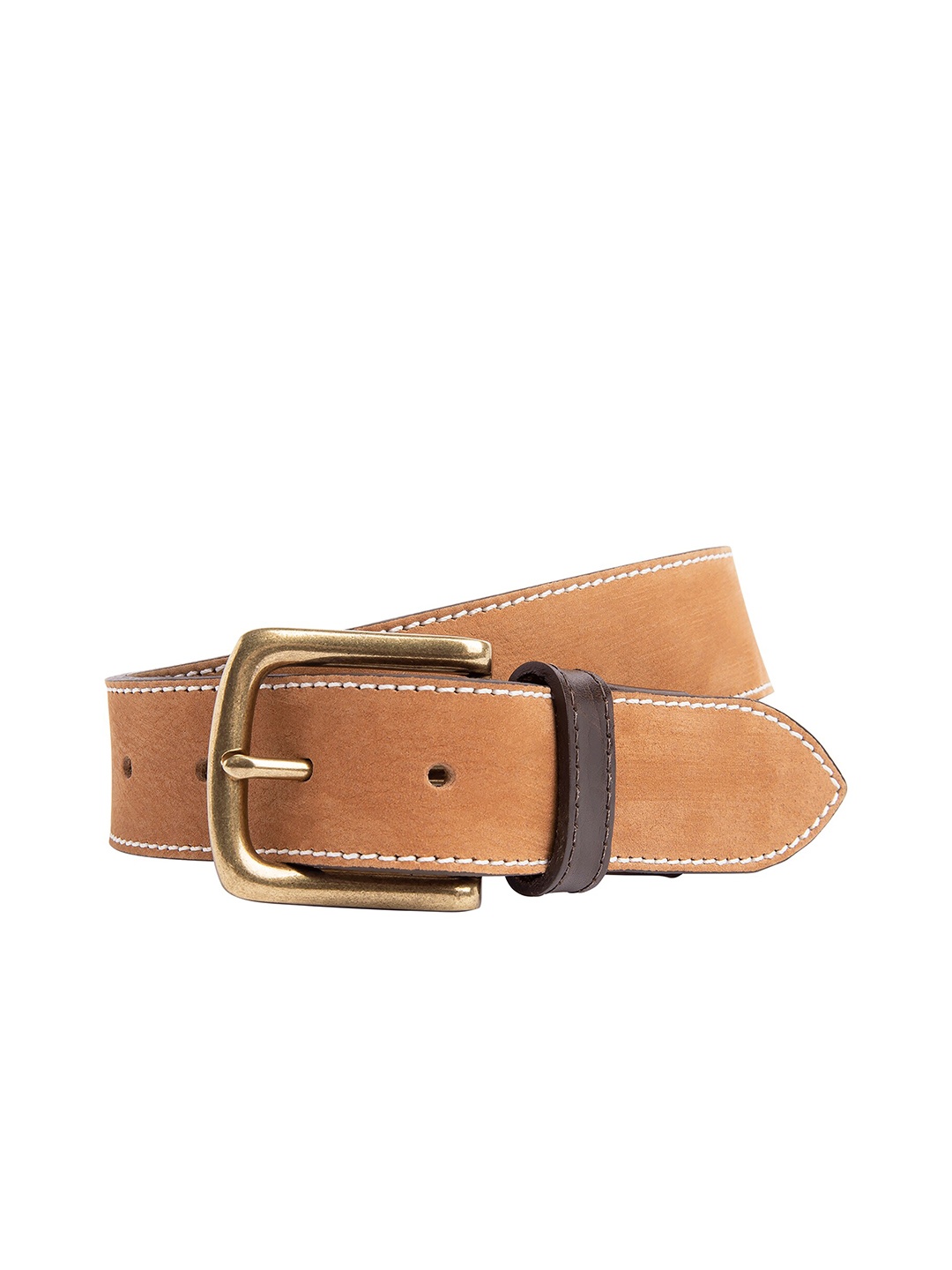 

HACKETT LONDON Men Slim Leather Belt, Brown