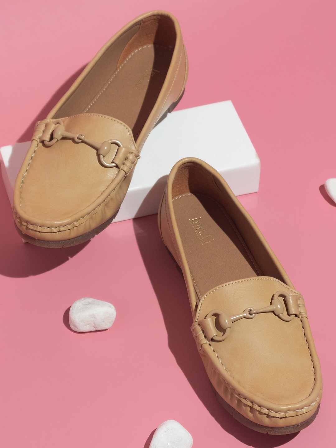 

Inc 5 Women Slip-On Horsebit Loafers, Beige