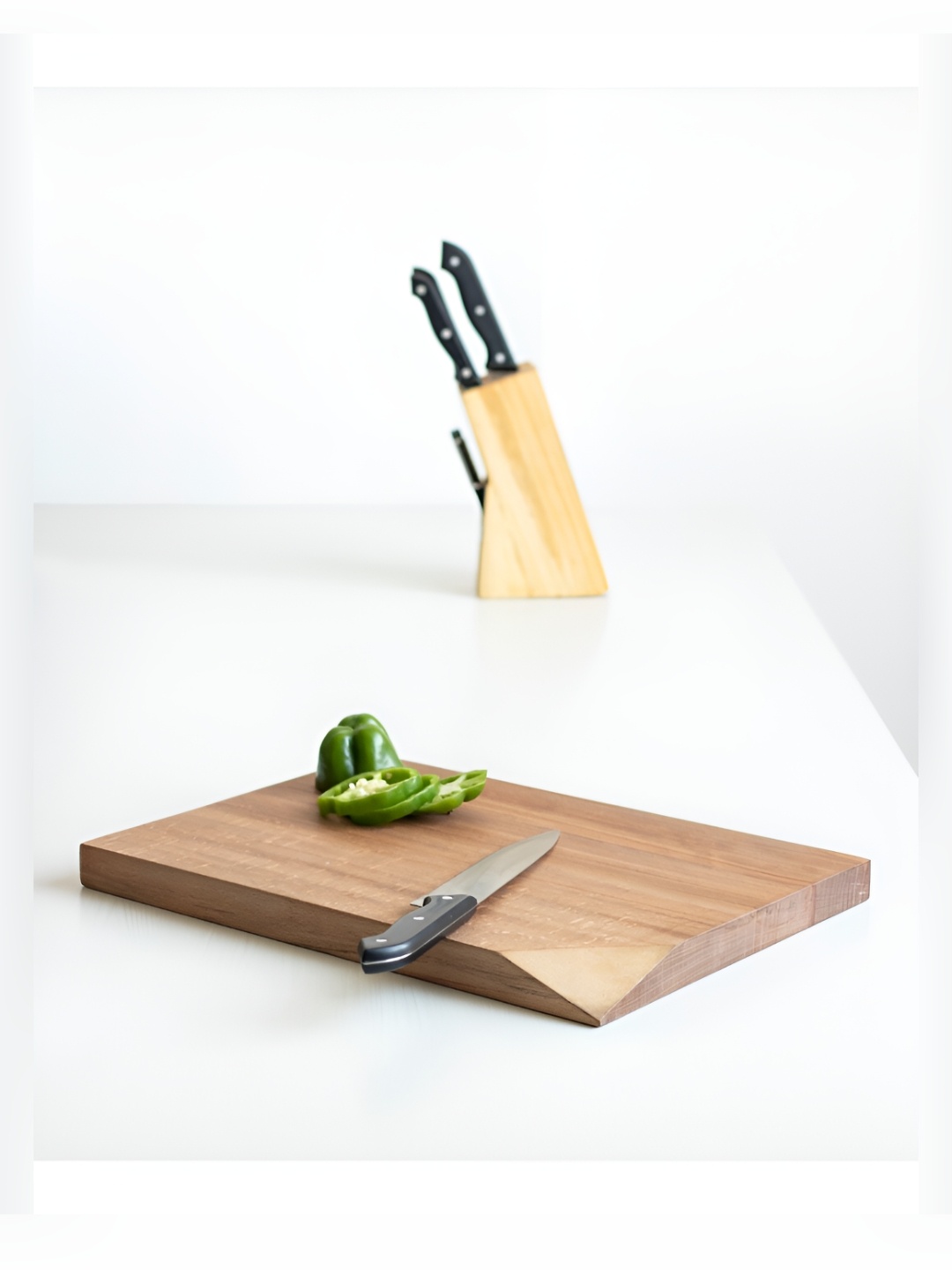 

Mirai Woods Brown Wooden Rectangular Chopping and Cutting Board