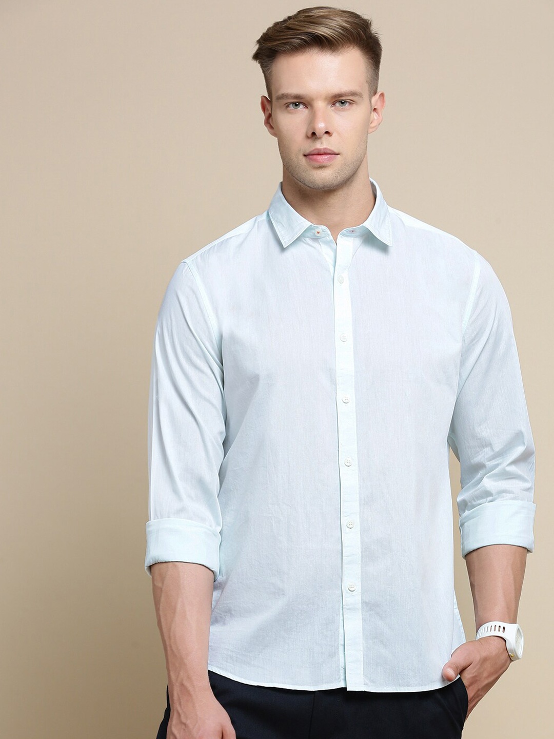 

INVICTUS Sport Slim Fit Cotton Casual Shirt, Sea green