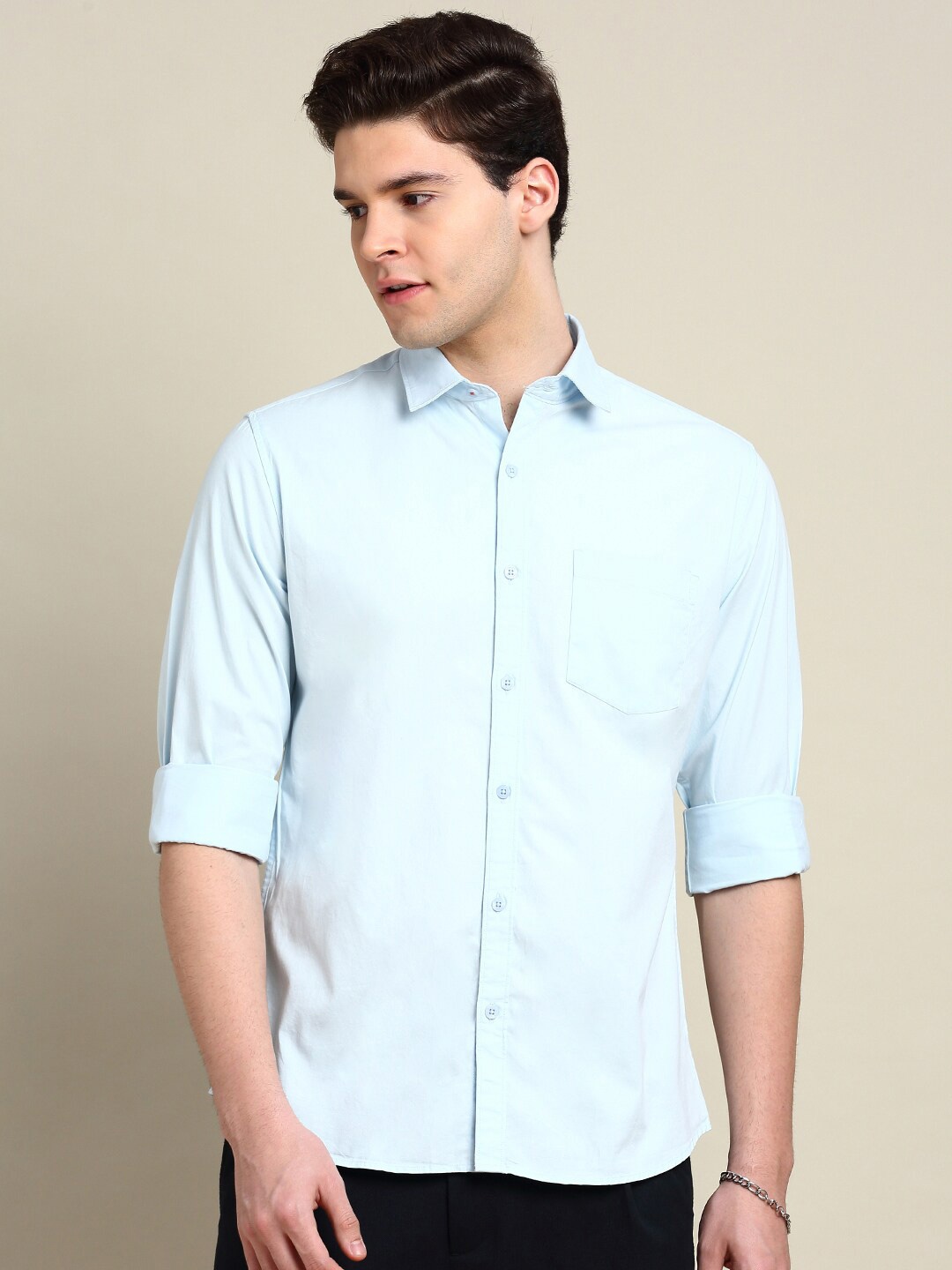 

INVICTUS Sport Slim Fit Cotton Casual Shirt, Blue