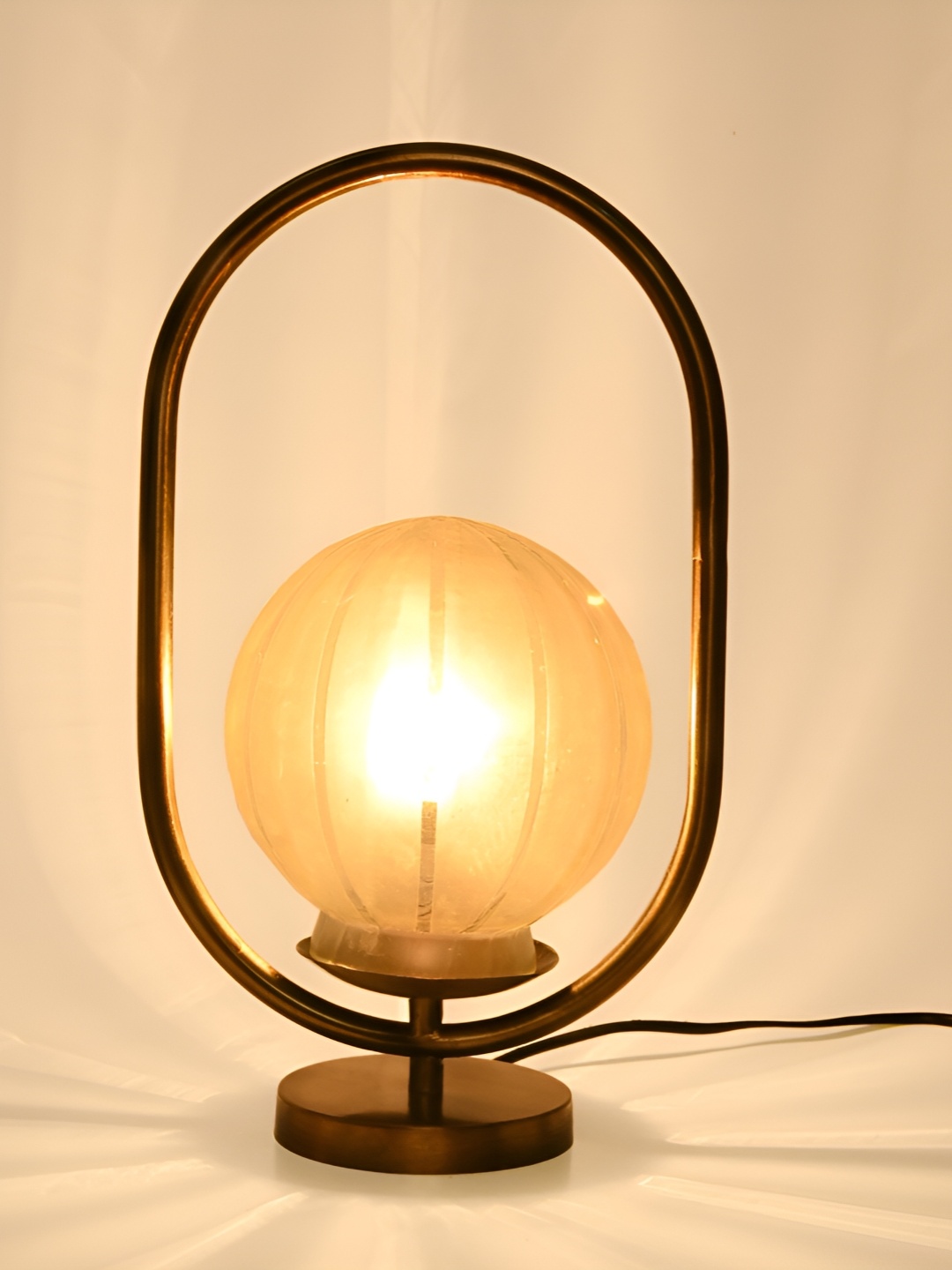 

Afast White Glass Table Lamp with Adjustable Cord
