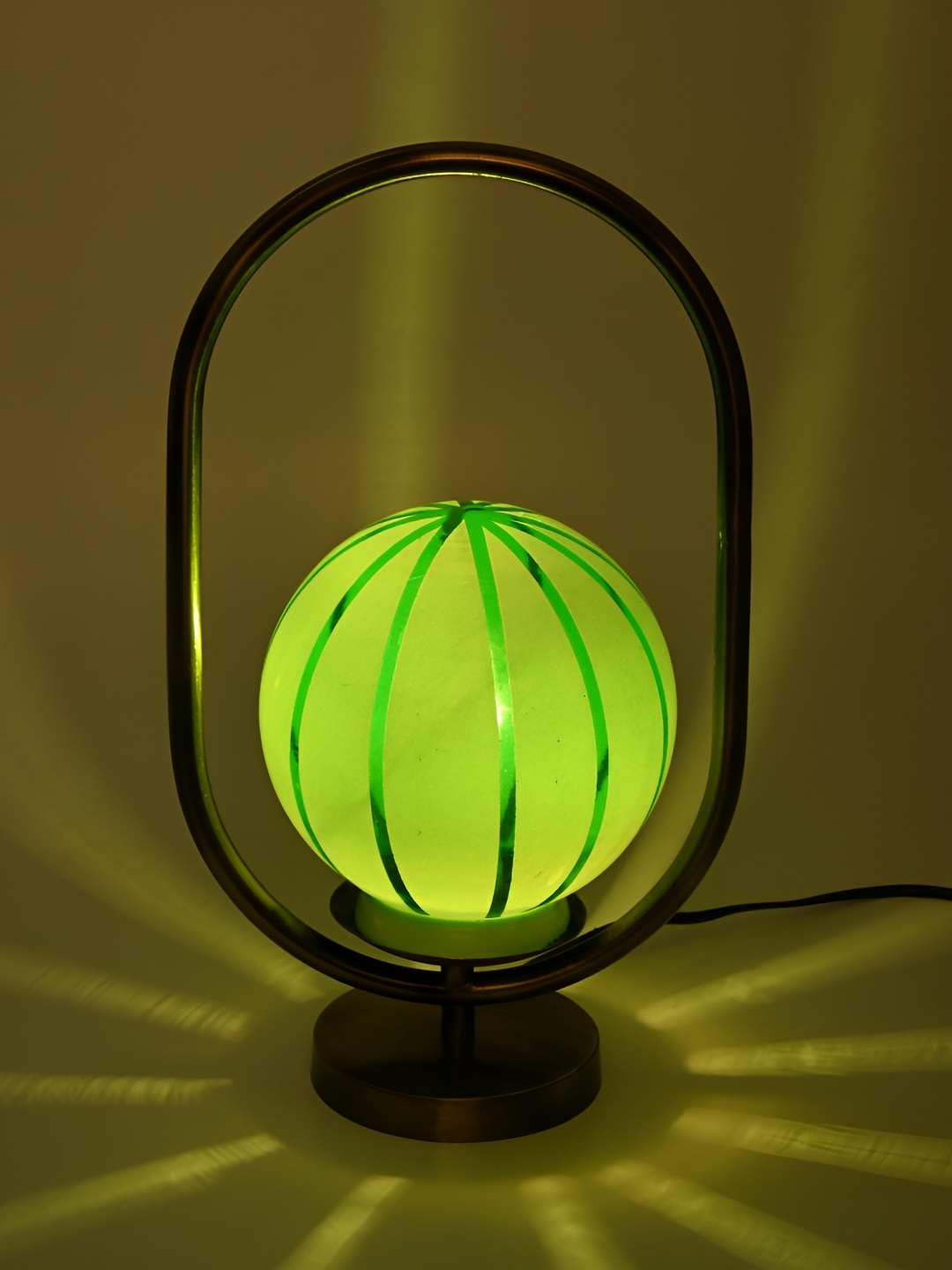 

Afast Green Glass Table Lamp with Adjustable Cord