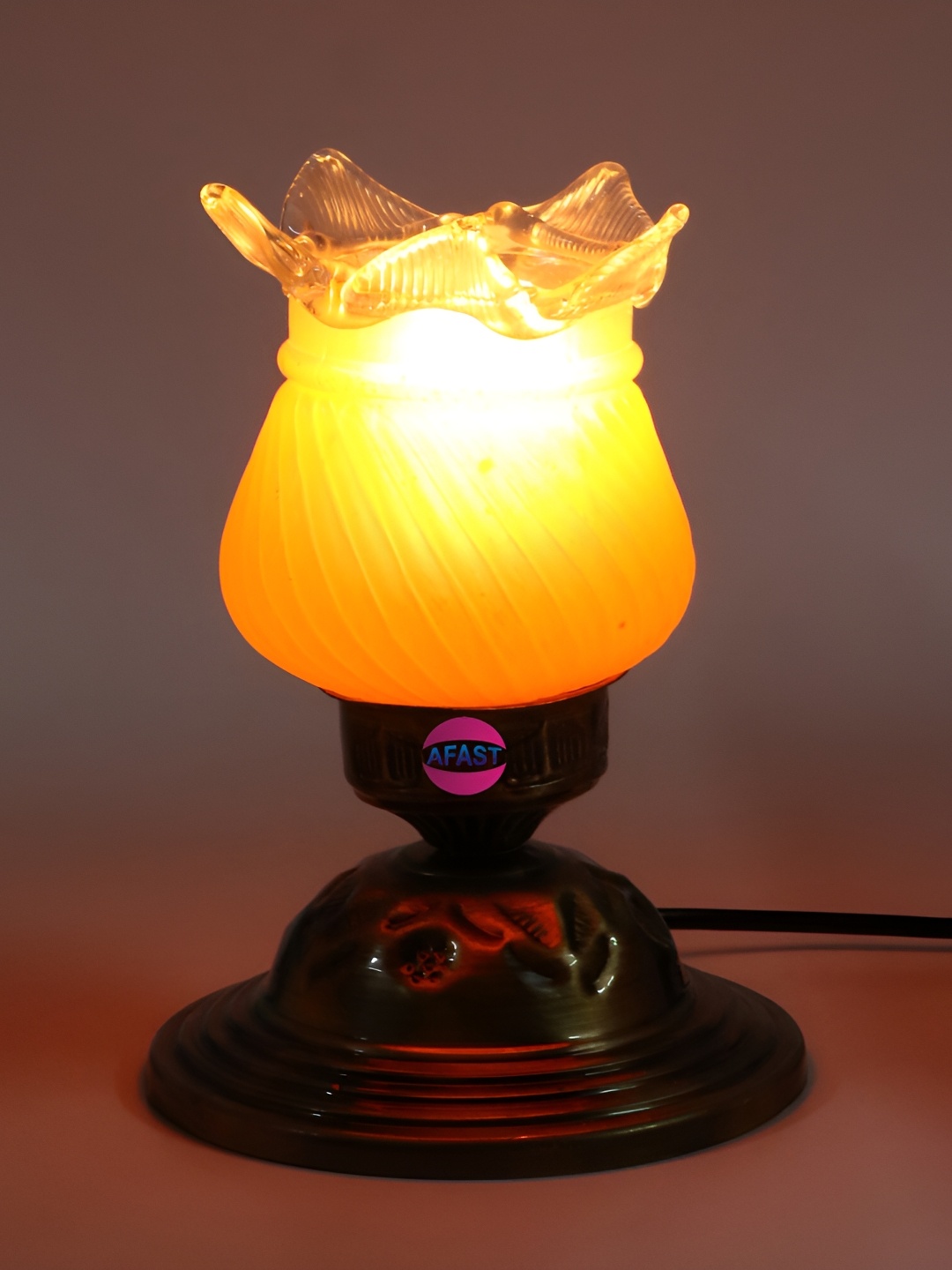 

Afast White Glass Table Lamp with Adjustable Cord