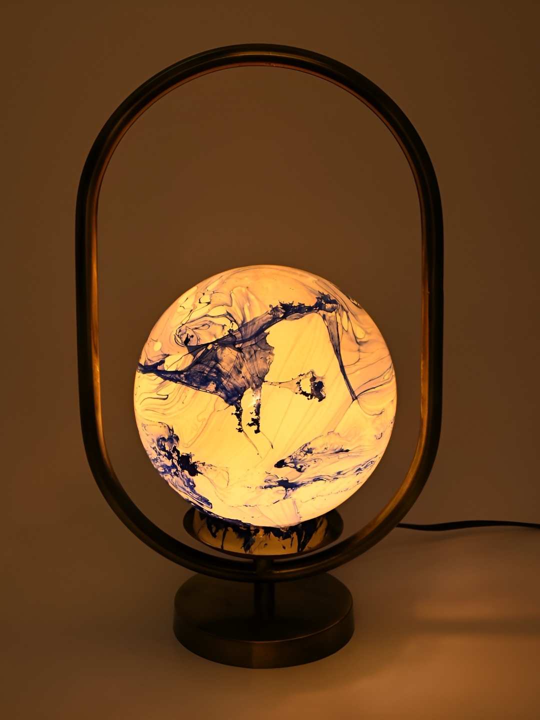 

Afast White Glass Table Lamp with Adjustable Cord