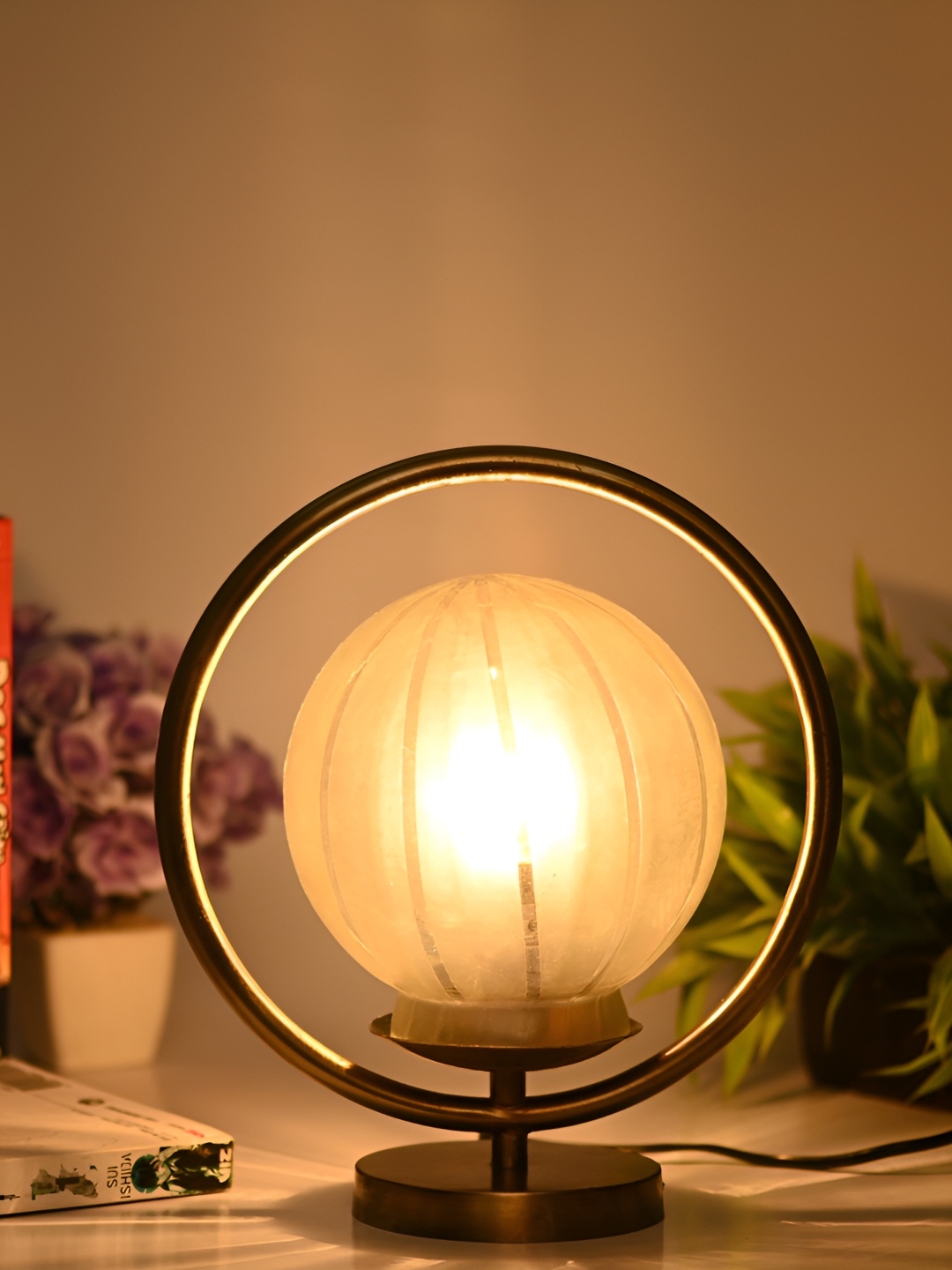 

Afast White Glass Table Lamp with Adjustable Cord