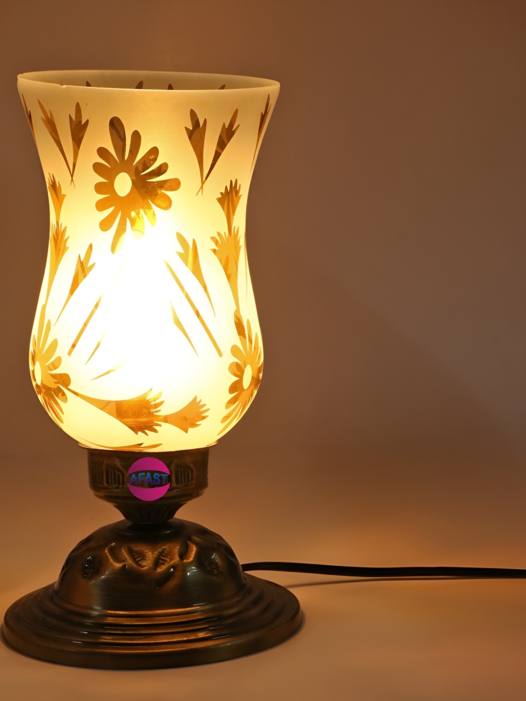 

Afast White Glass Table Lamp with Adjustable Cord