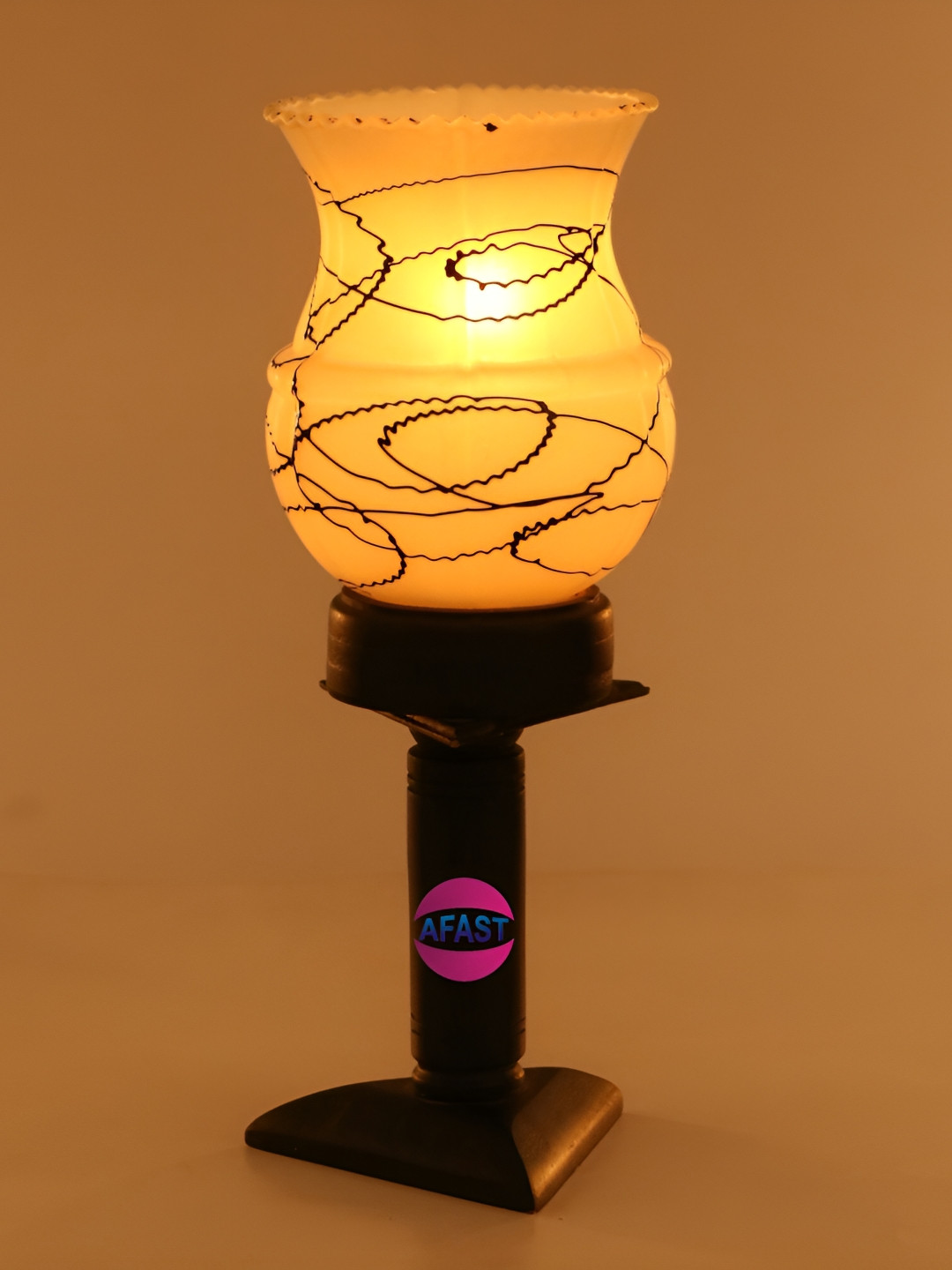 

Afast White Glass Table Lamp with Adjustable Cord