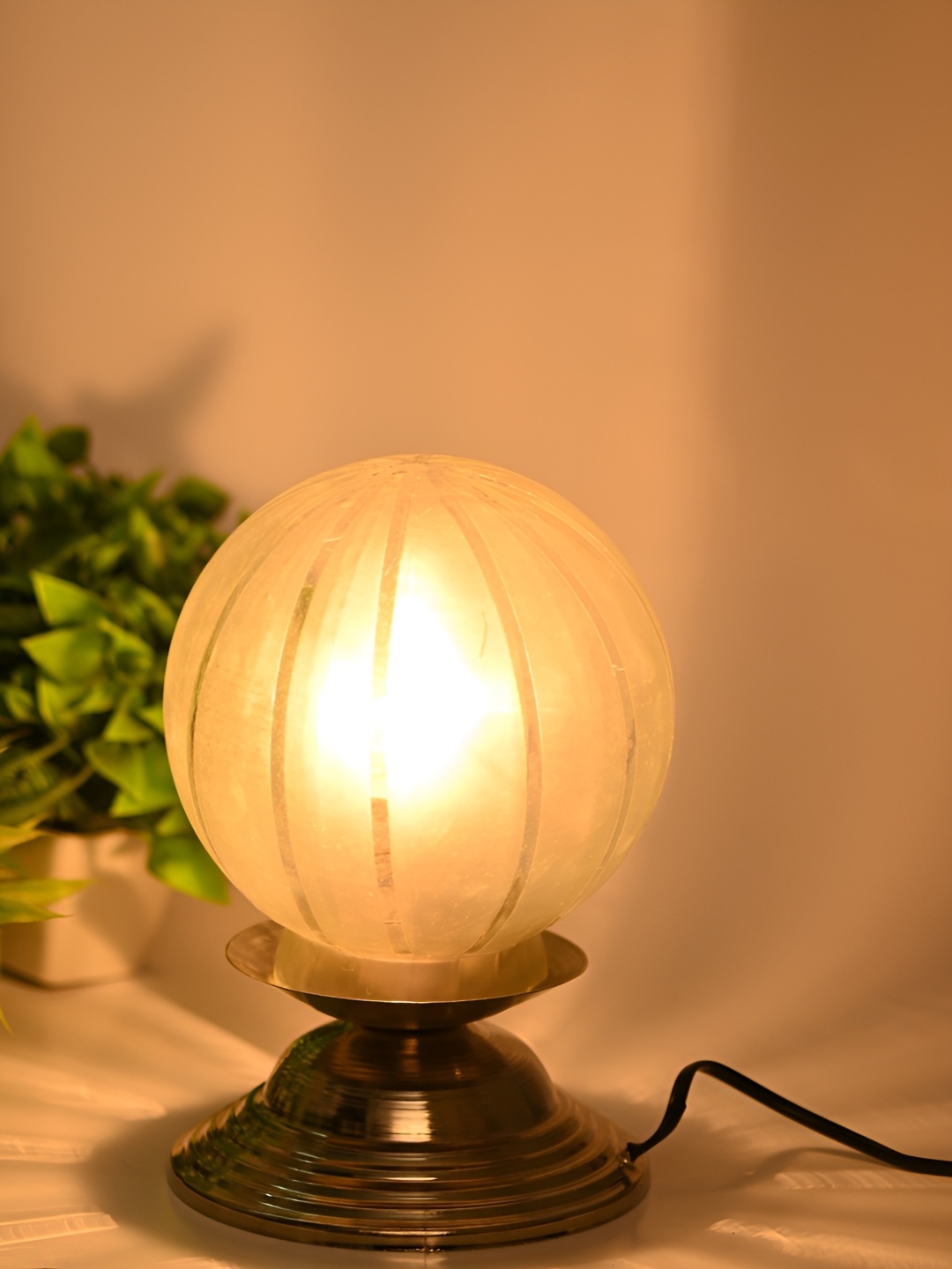 

Afast White Glass Table Lamp with Adjustable Cord
