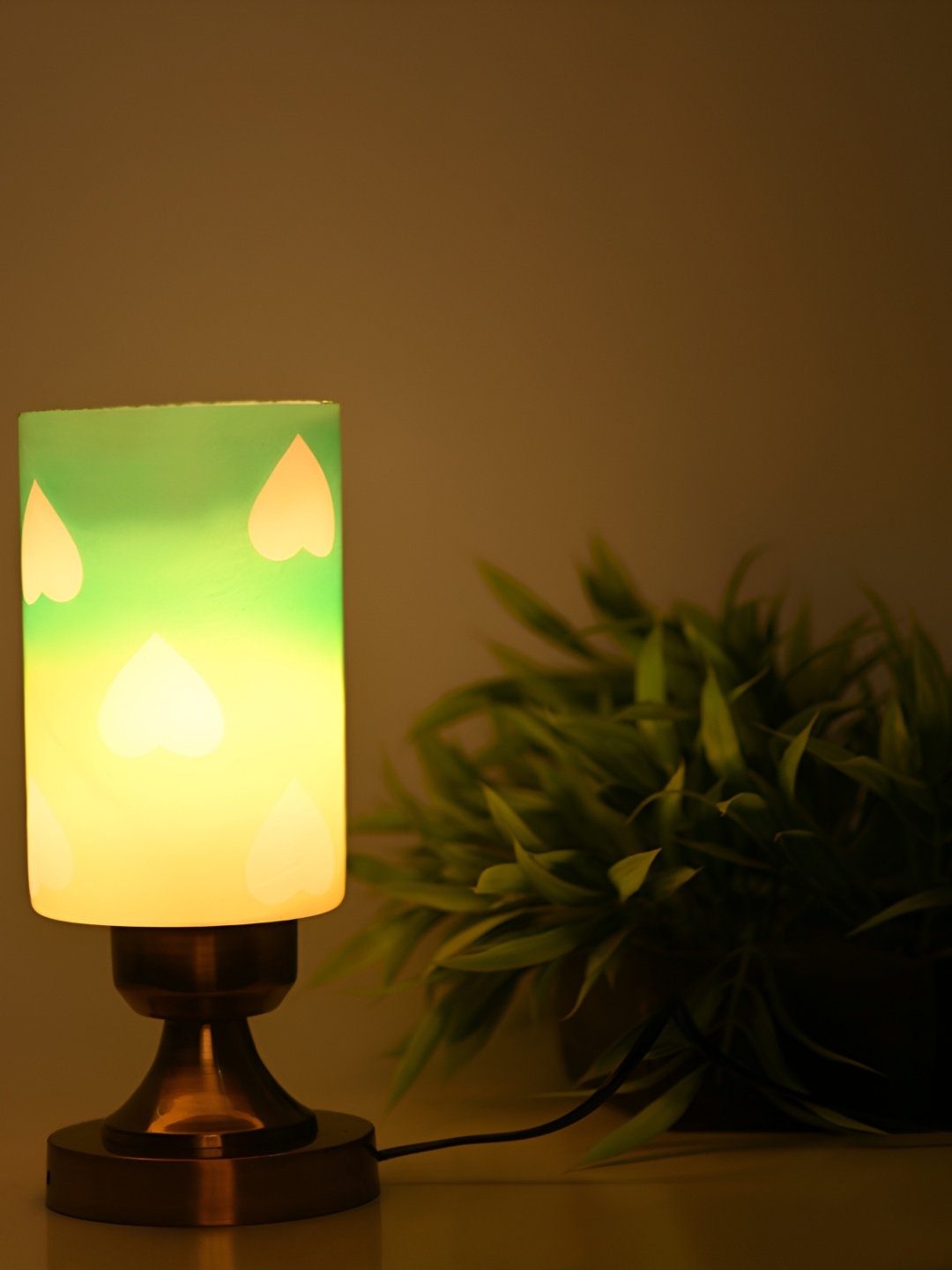 

Afast Green Glass Table Lamp with Adjustable Cord