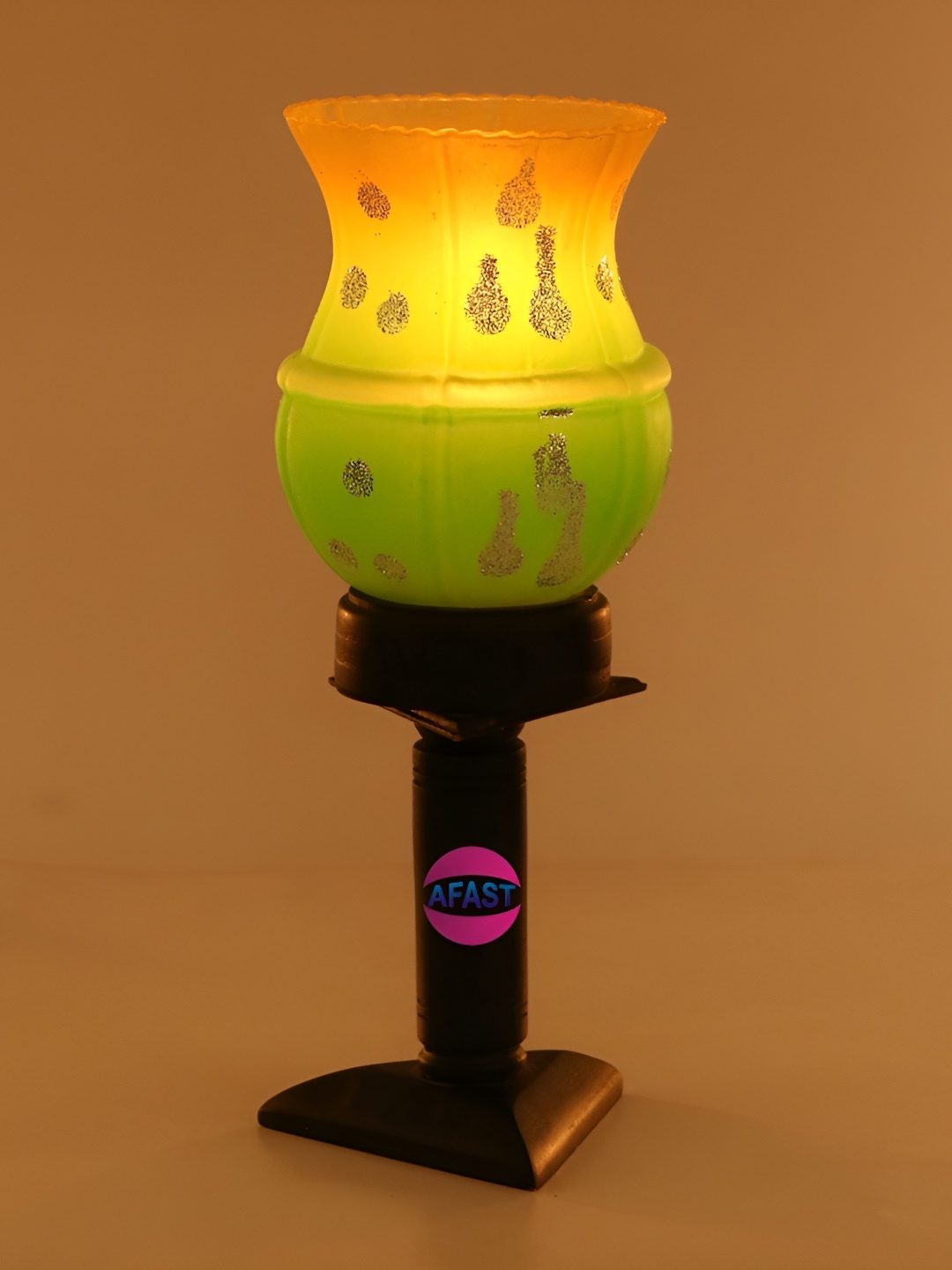 

Afast Yellow & Green Glass Table Lamp with Adjustable Cord