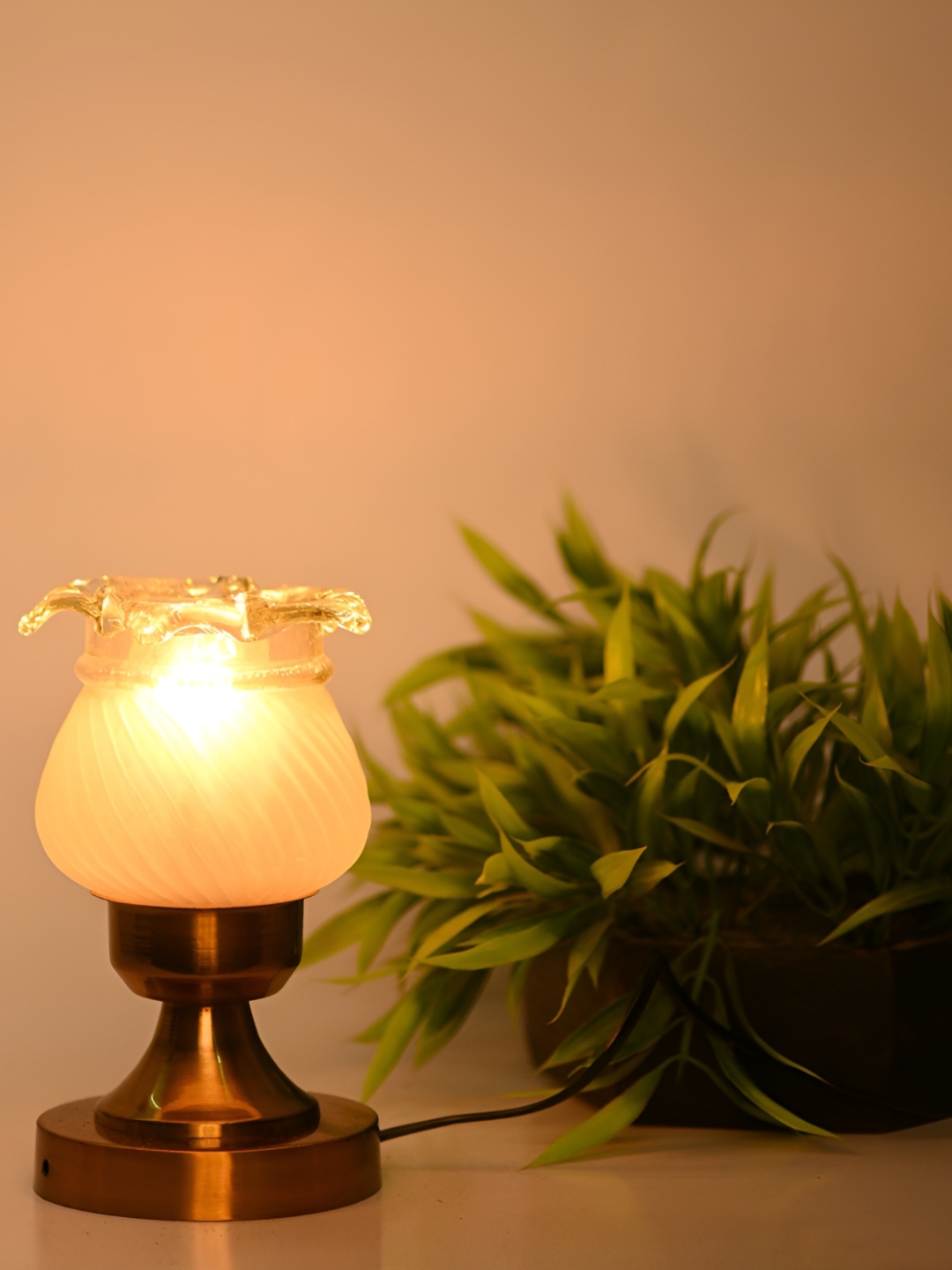 

Afast Yellow Iron Abstract Shaped With Adjustable Cord Table Lamp