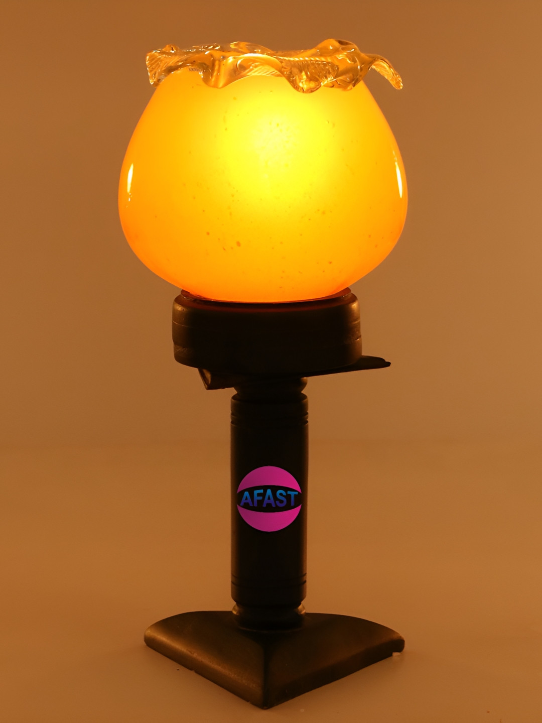 

Afast Yellow & Brown Contemporary Glass Table Lamp with Adjustable Cord