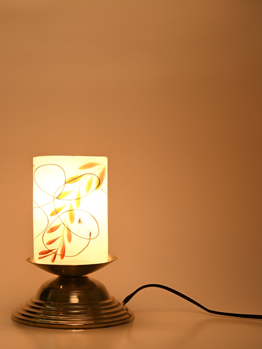 

Afast Red Printed Contemporary Glass Table Lamp with Adjustable Cord