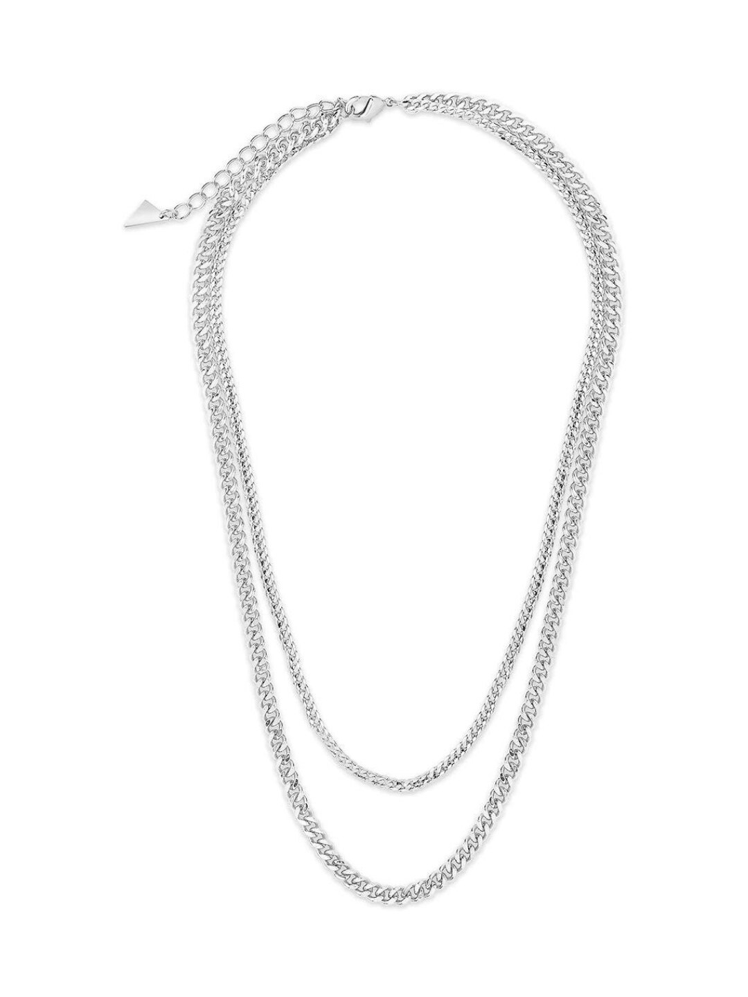 

WROGN Men Minimal Double Chain, Silver