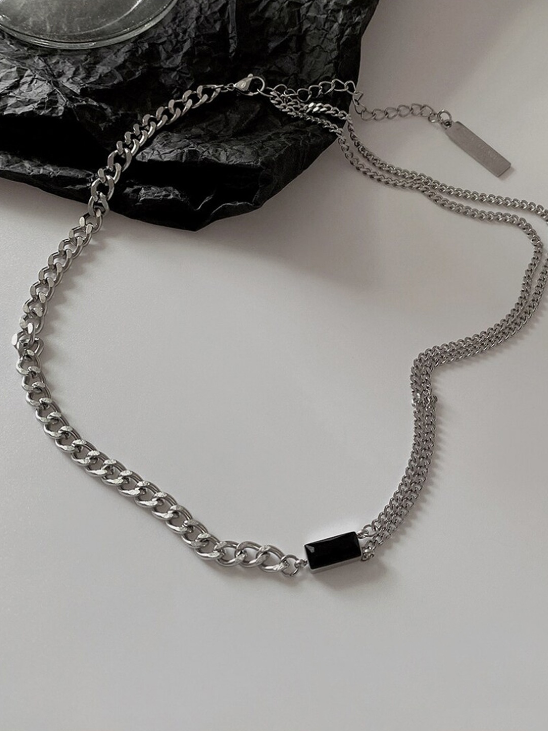 

WROGN Men Silver Chain