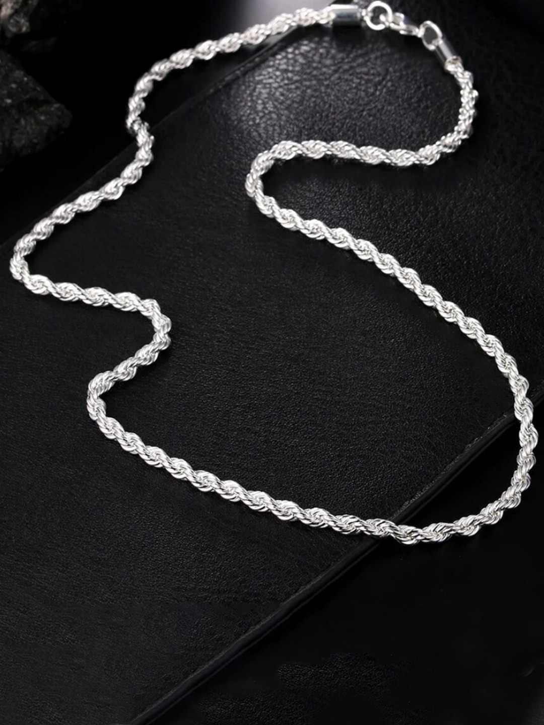 

WROGN Men Classic Mec Silver Chain