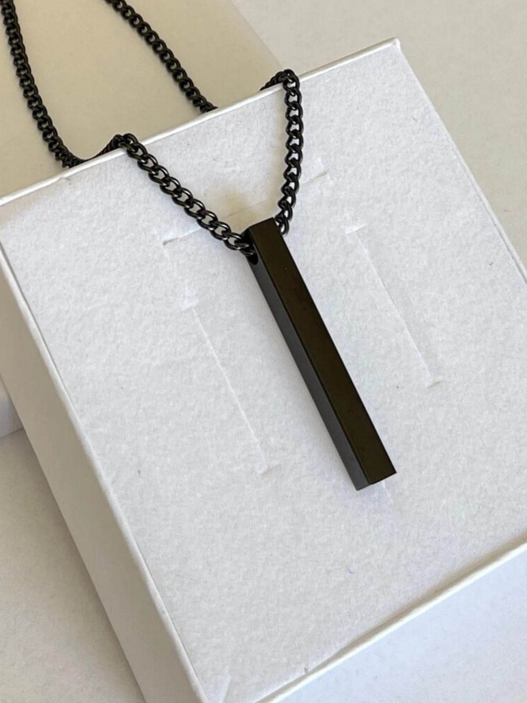 

WROGN Men Stainless Steel Chain, Black