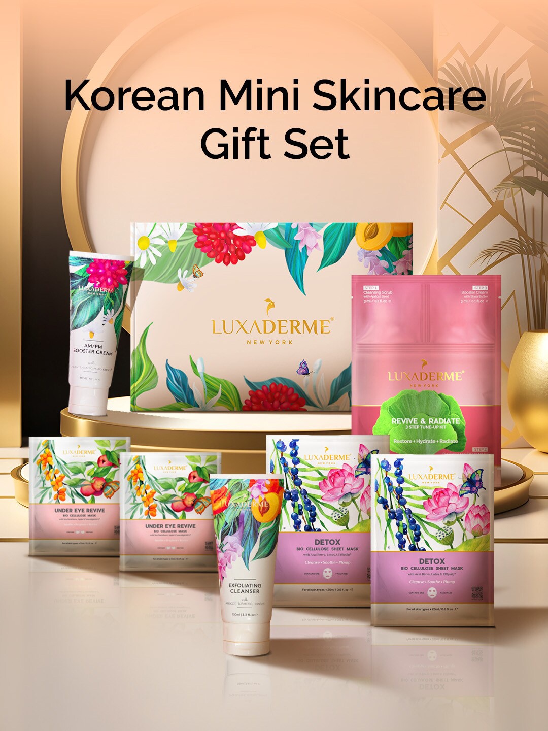 

LuxaDerme Mini Skin Care Gift Set, Transparent