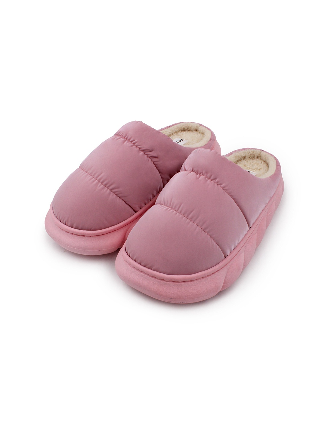 

JENNA Women Fur Room Slippers, Pink