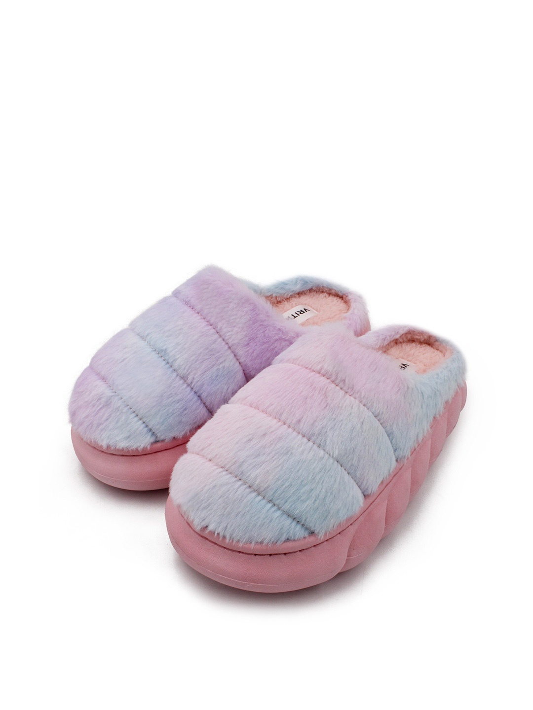 

JENNA Women Fur Room Slippers, Pink