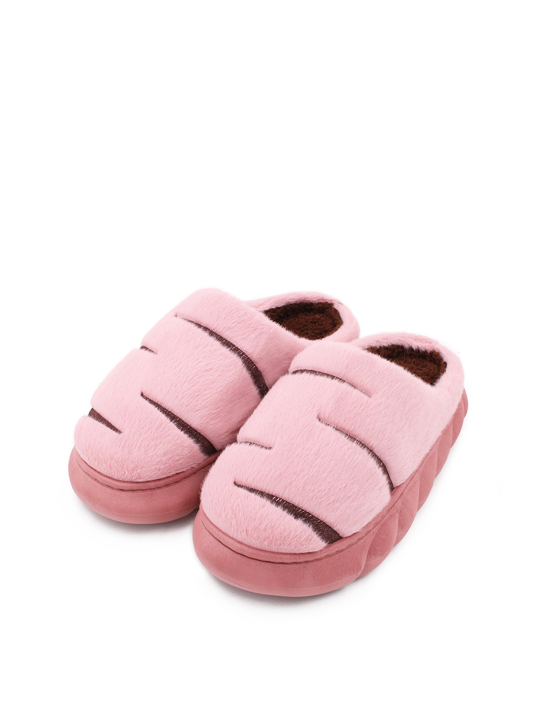 

JENNA Women Warm Winter Fur Room Slippers, Pink