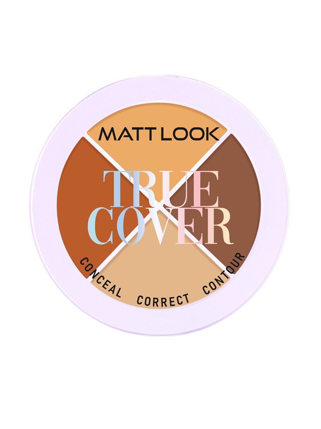 

MATTLOOK True Cover Conceal-Correct & Contour Palette - Sugar Biscuit 02, Multi
