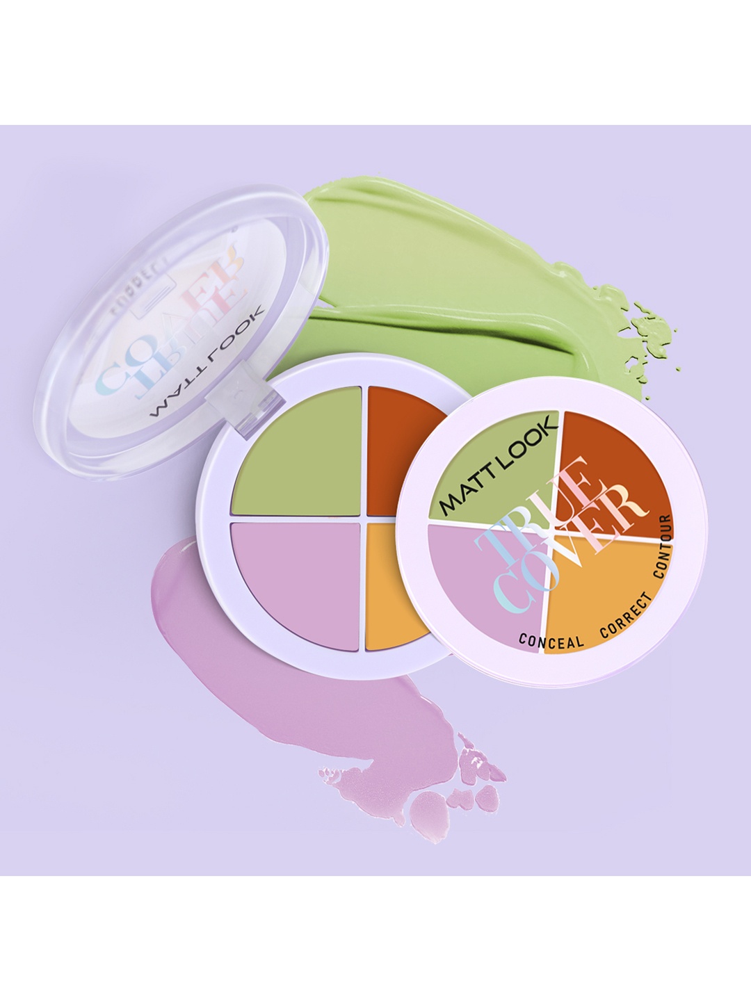

MATTLOOK True Cover Concealer - Correct & Contour Palette - Ultimate Corrector, Multi
