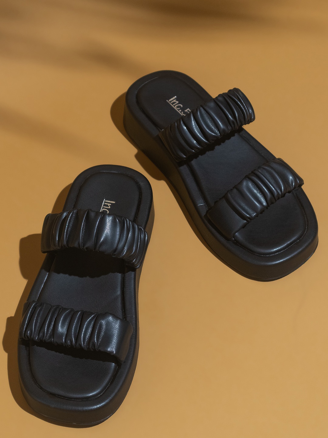 

Inc 5 Textured Comfort Heels, Black