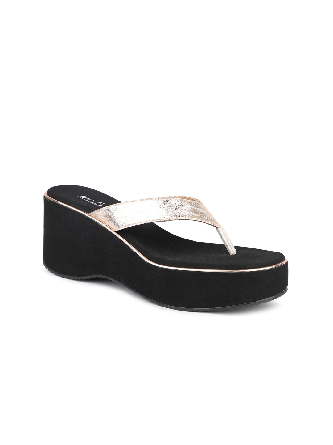 

Inc 5 Textured Platform Heels, Gold