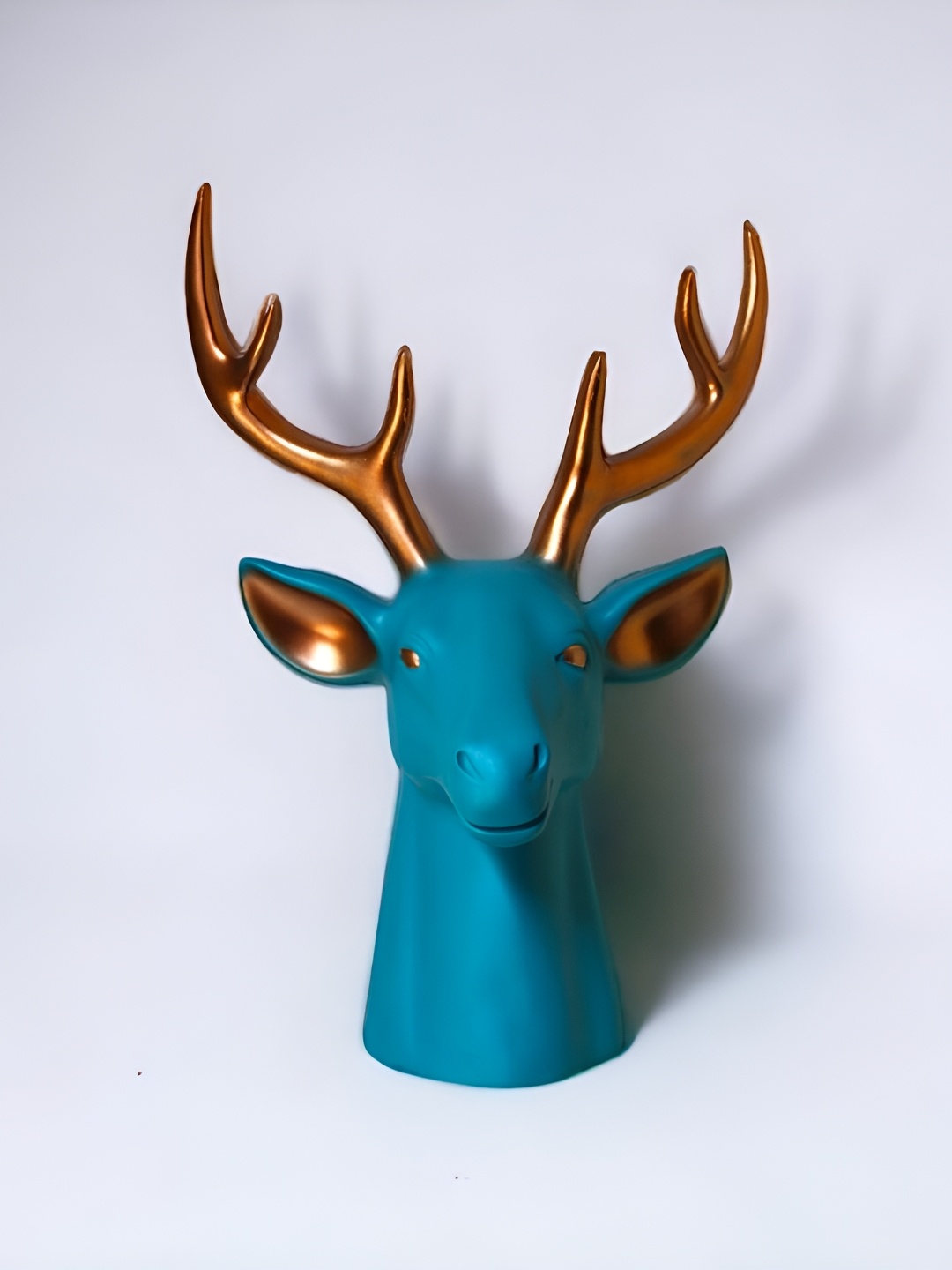 

NB Decors Green & Gold Toned Deer Figurine Showpiece