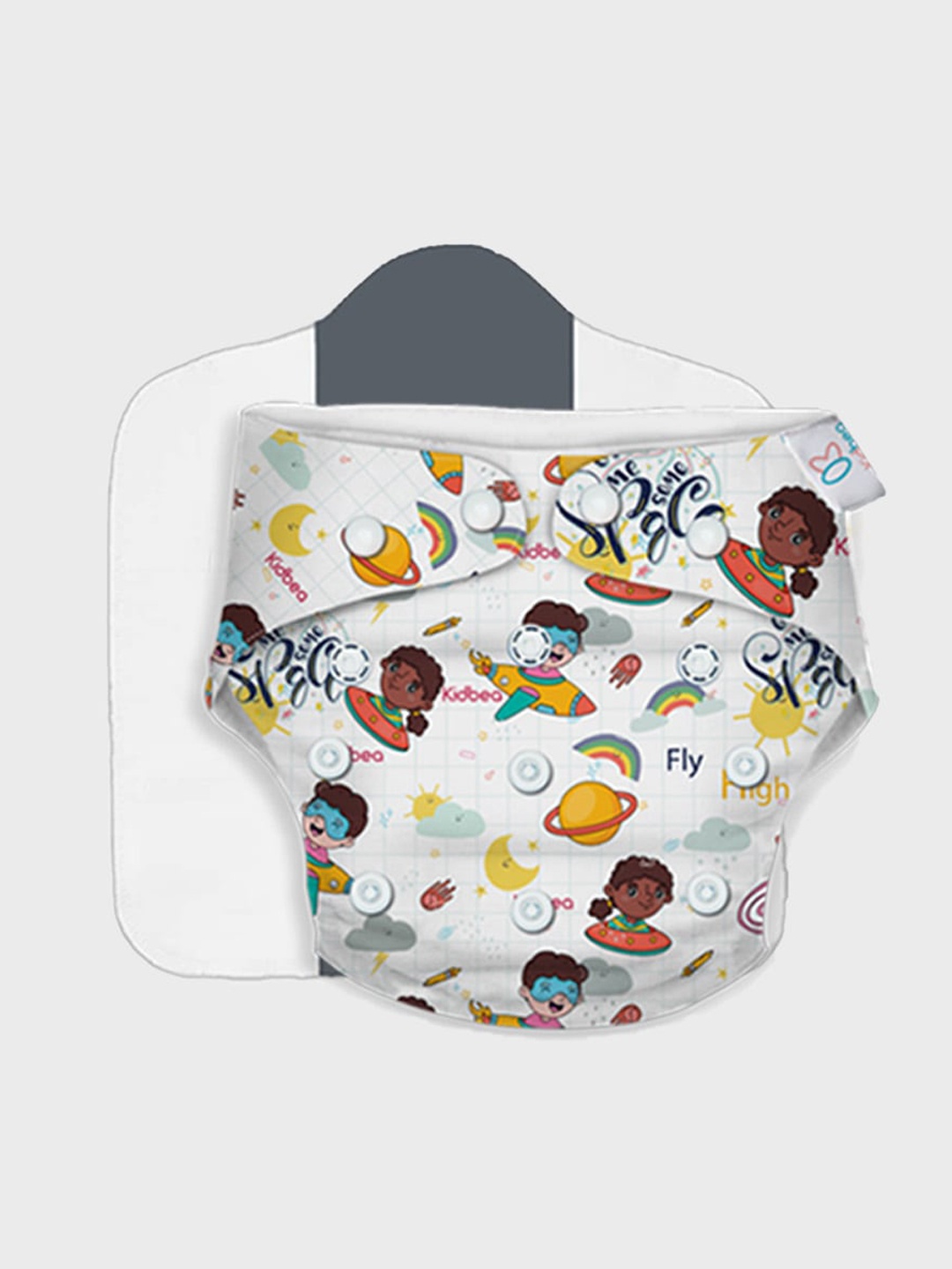 

Kidbea Quick Dry Ultra Thin Pad Cloth Diaper, White